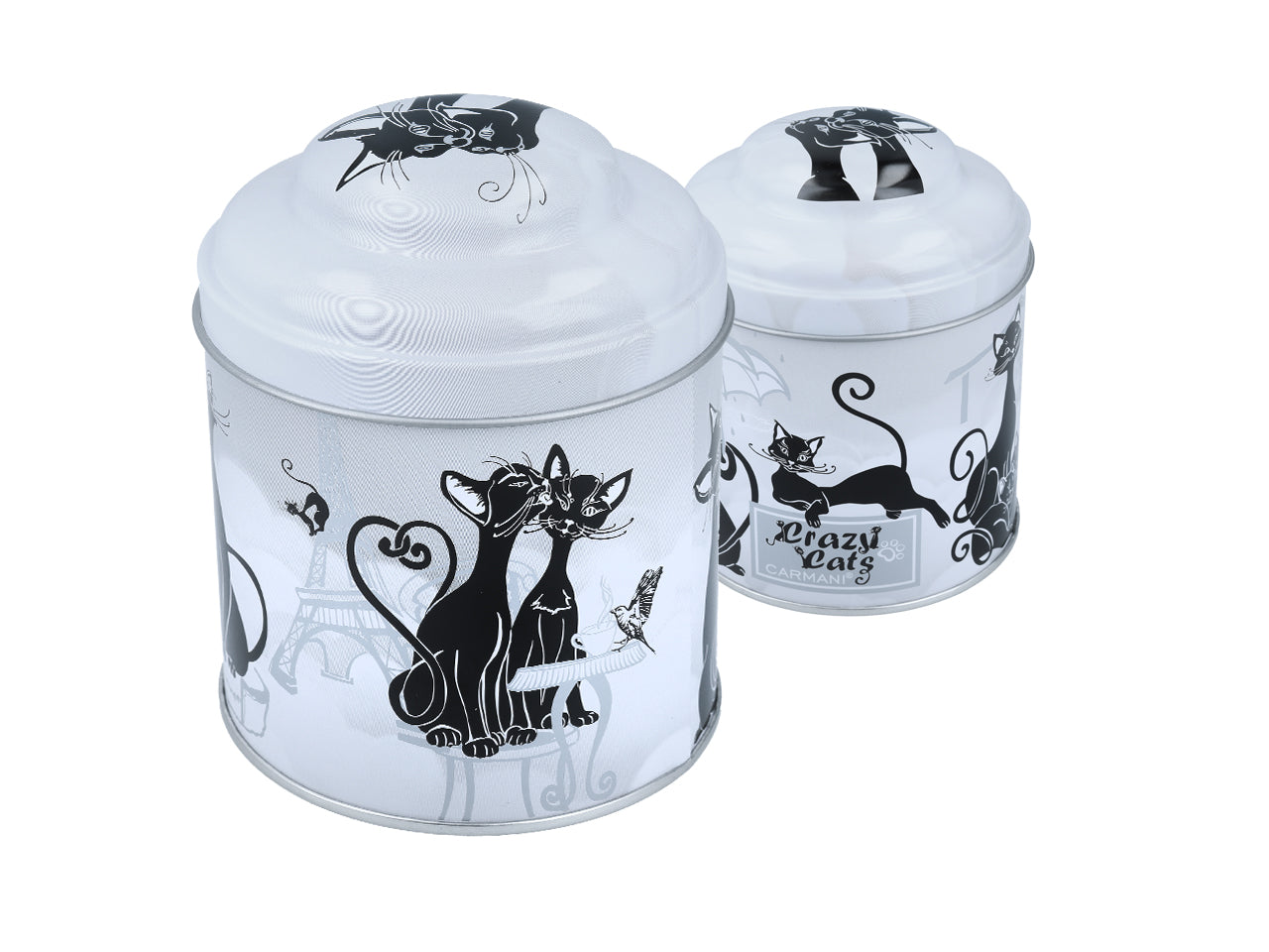 ➔ Barattolo contenitore in latta - Crazy Cats - Cucina - Carmani