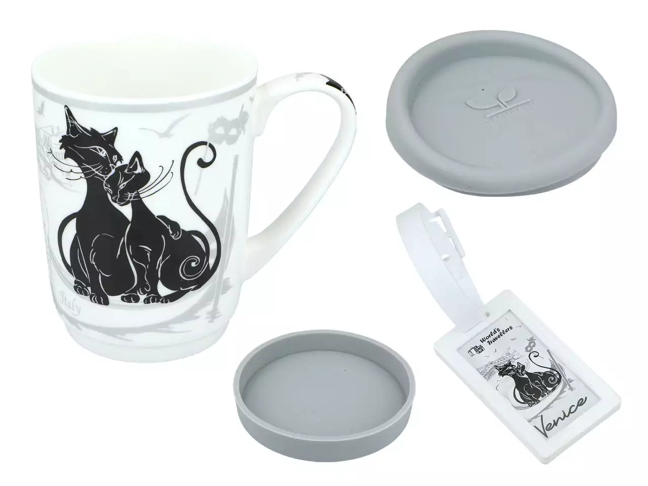 ➔ Tazza -Travelling - Crazy Cats, Venezia (CARMANI)