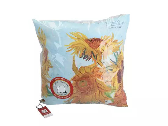 ➔ Cuscino con imbottitura - Vincent van Gogh, Girasoli - Carmani