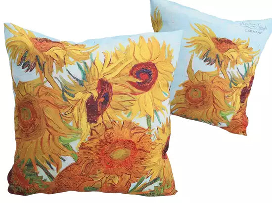 ➔ Cuscino con imbottitura - Vincent van Gogh, Girasoli - Carmani
