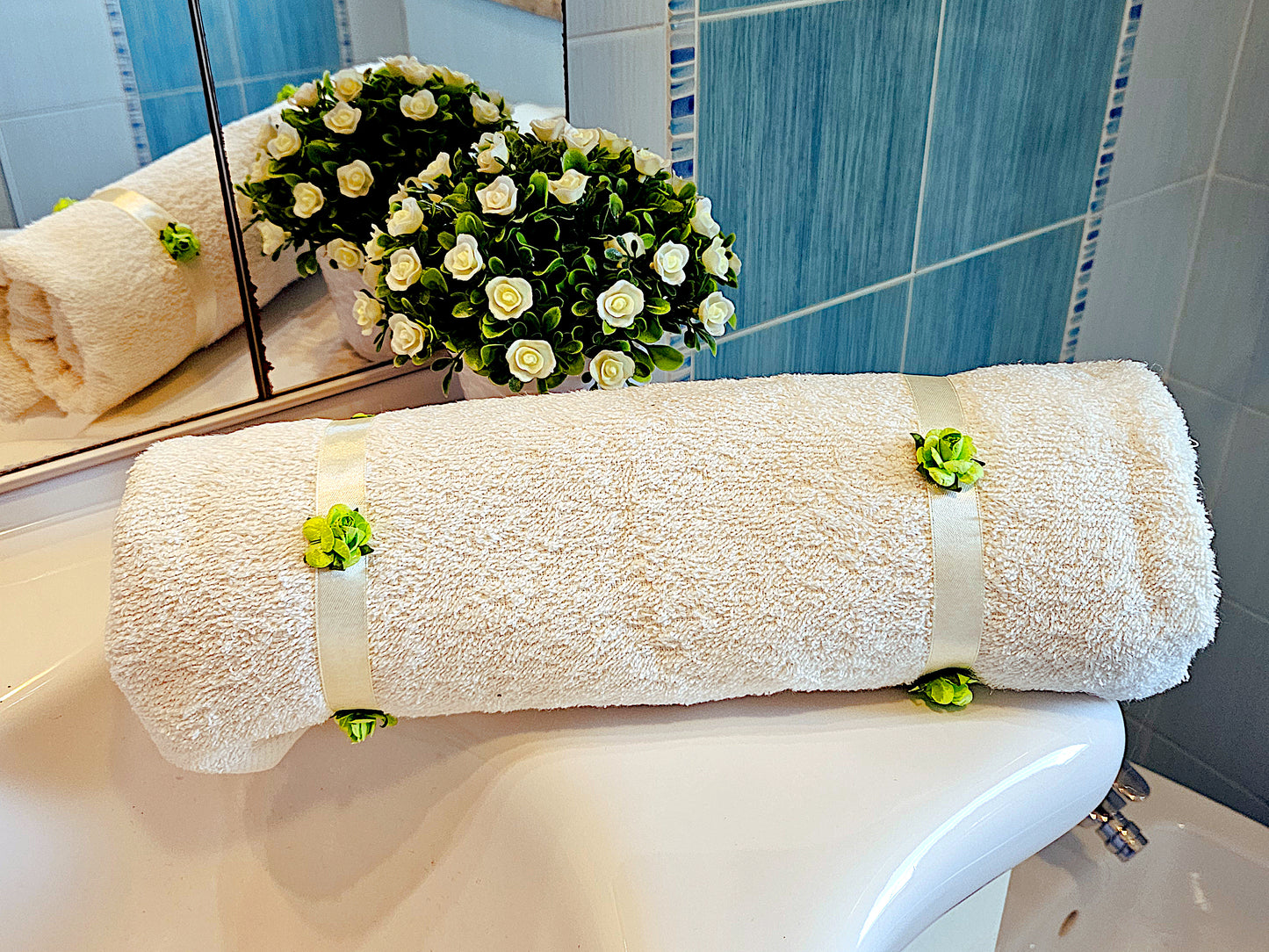 ➔ Set asciugamani bagno in spugna - viso+ospite - Equart