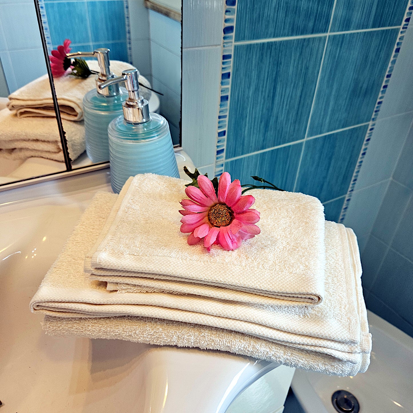 ➔ Set asciugamani bagno in spugna - viso+ospite - Equart