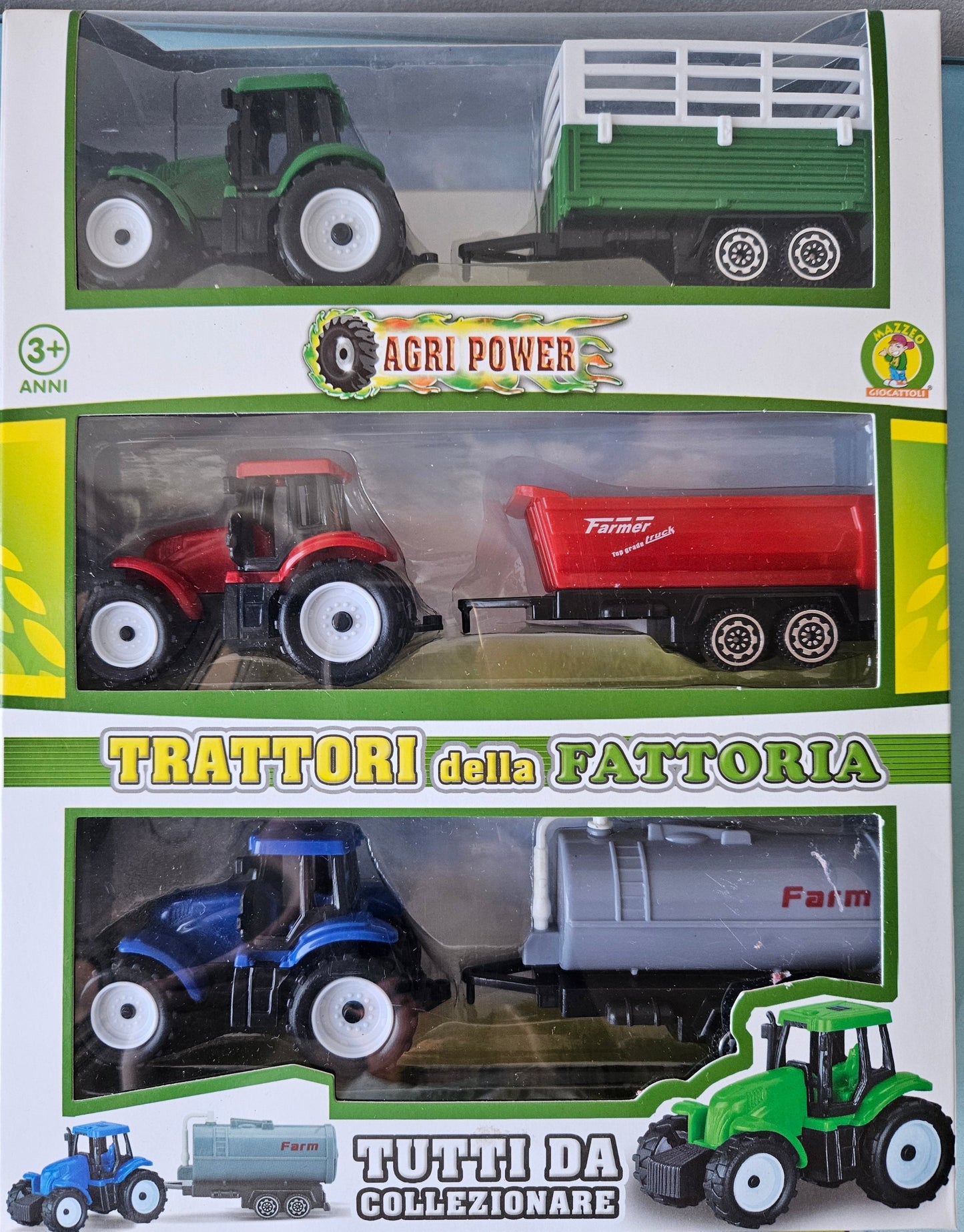 ➔ Giocattolo Agri power Trattori della Fattoria - Mazzeo Giocattoli