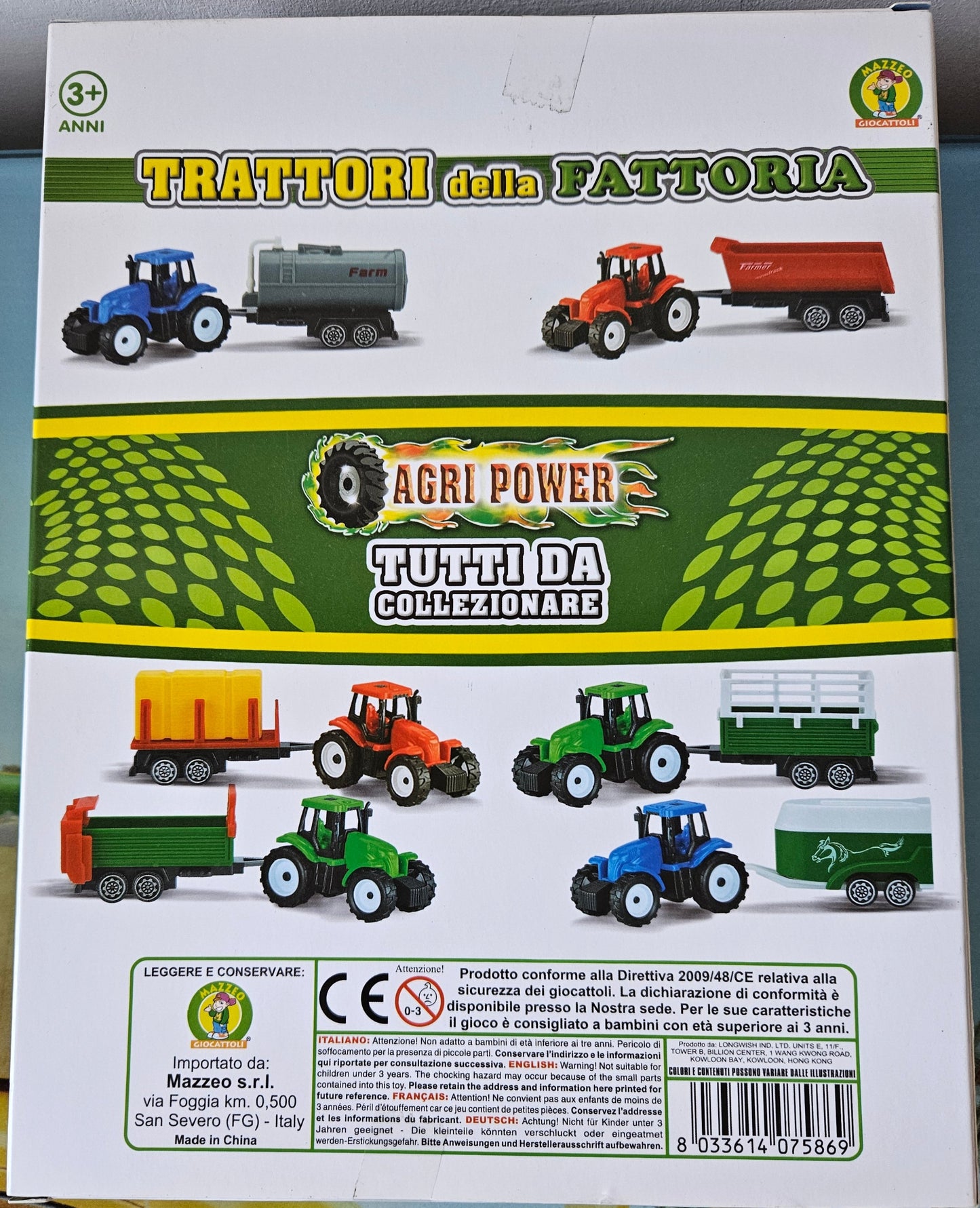 ➔ Giocattolo Agri power Trattori della Fattoria - Mazzeo Giocattoli