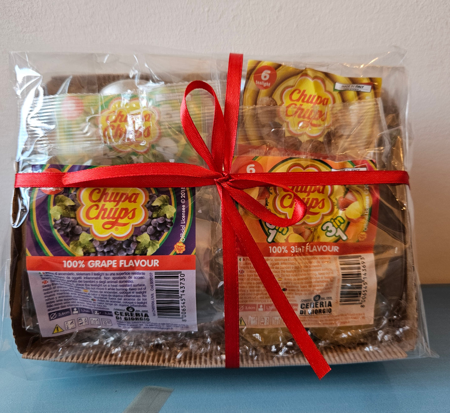 ➔ Tea light Chupa Chups, 6 pz - Fragola banana mango