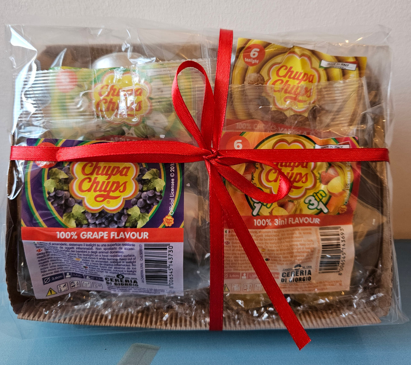 ➔ Tea light Chupa Chups, 6 pz - Fragola banana mango