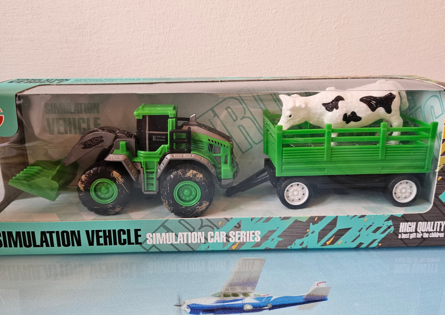 ➔ Giocattolo Trattore con rimorchio Simulation Car Series -Ginmar