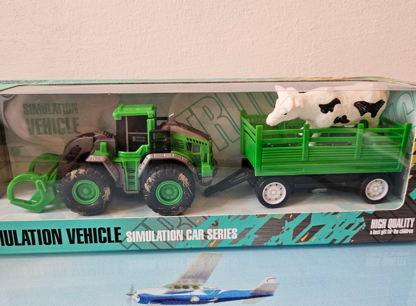 ➔ Giocattolo Trattore con rimorchio Simulation Car Series -Ginmar