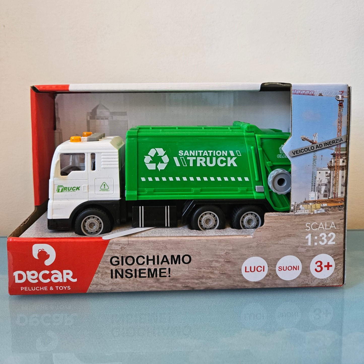 ➔ Giocattolo Camion dei mezzi di lavoro luci e suoni - DeCar