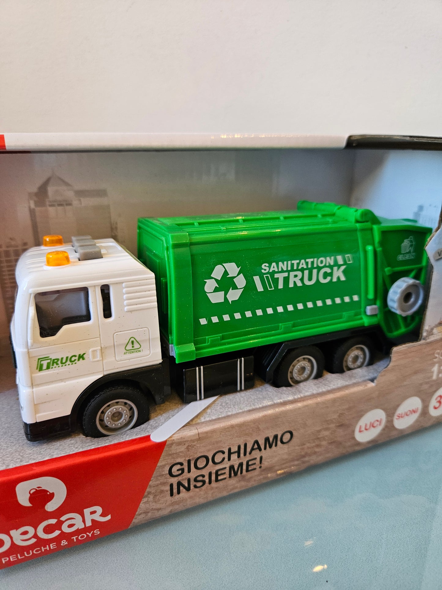 ➔ Giocattolo Camion dei mezzi di lavoro luci e suoni - DeCar
