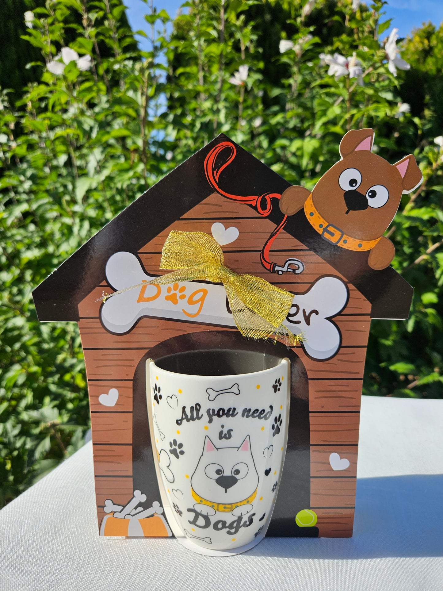 ➔ Tazza in porcellana 300 ml con decori cagnolini - Art from Italy