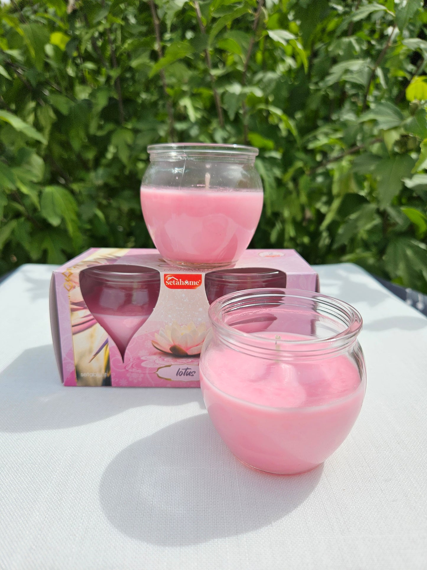 ➔ Candele profumate in vasetto di vetro trasparente 120 g - Setahome