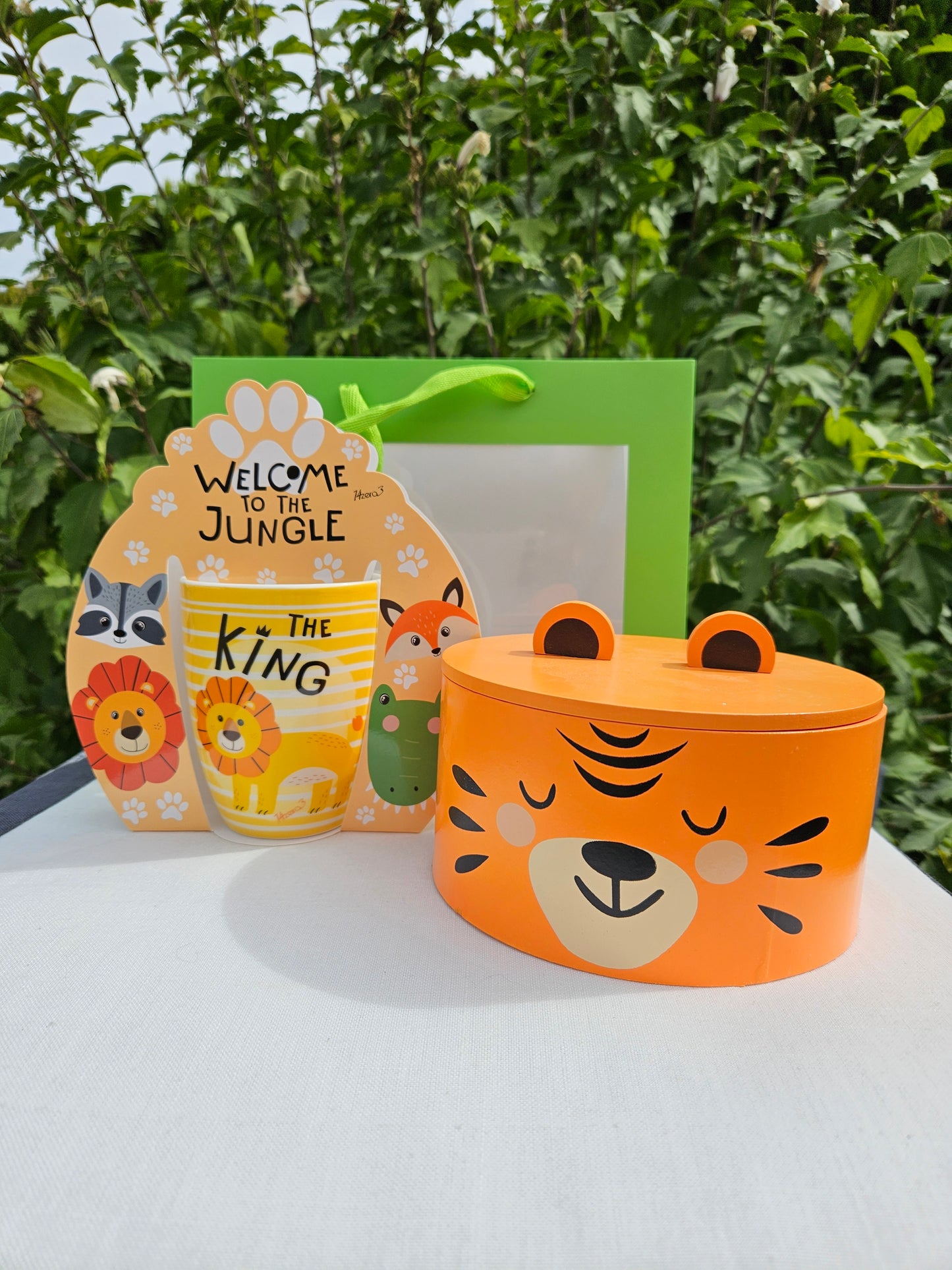 ➔ Set regalo Animaletti – Tazza in Porcellana e Scatola in Legno Colorata