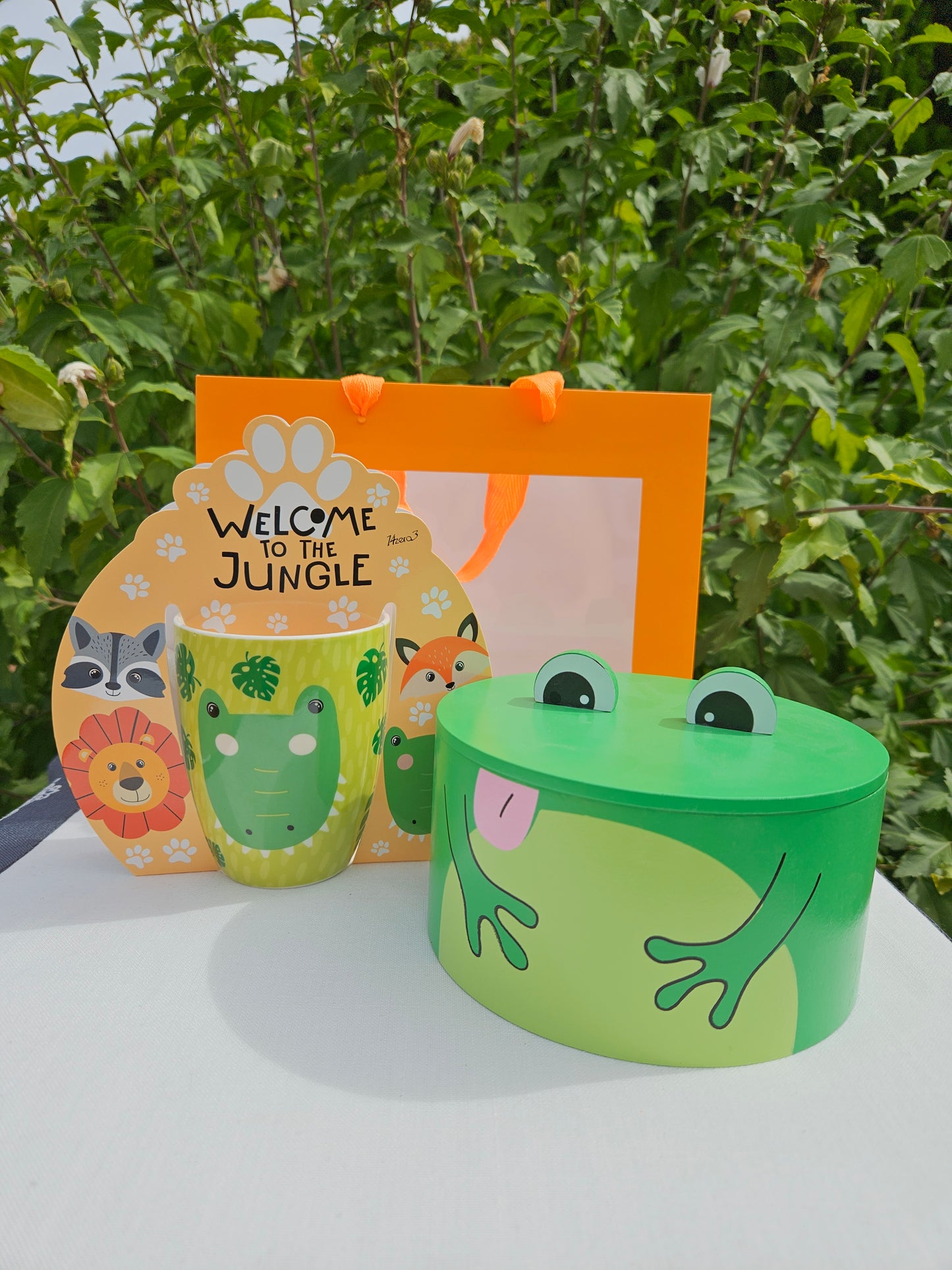 ➔ Set regalo Animaletti – Tazza in Porcellana e Scatola in Legno Colorata