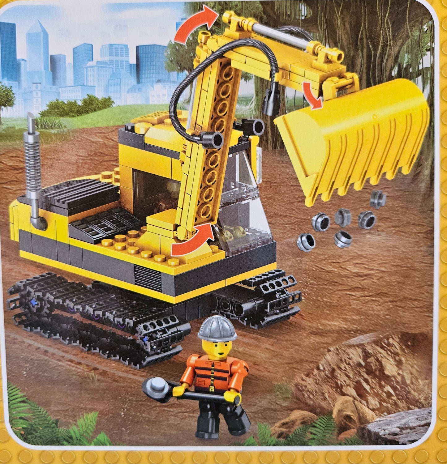 ➔ Giocattolo - Costruzioni - Escavatore cantiere 264 pz - Toys Garden