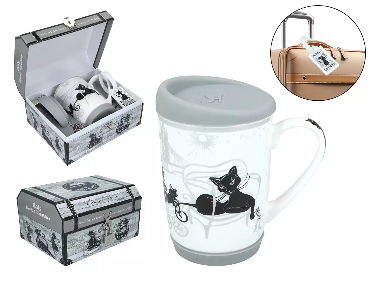 ➔ Tazza -Travelling - Crazy Cats, Londra (CARMANI)