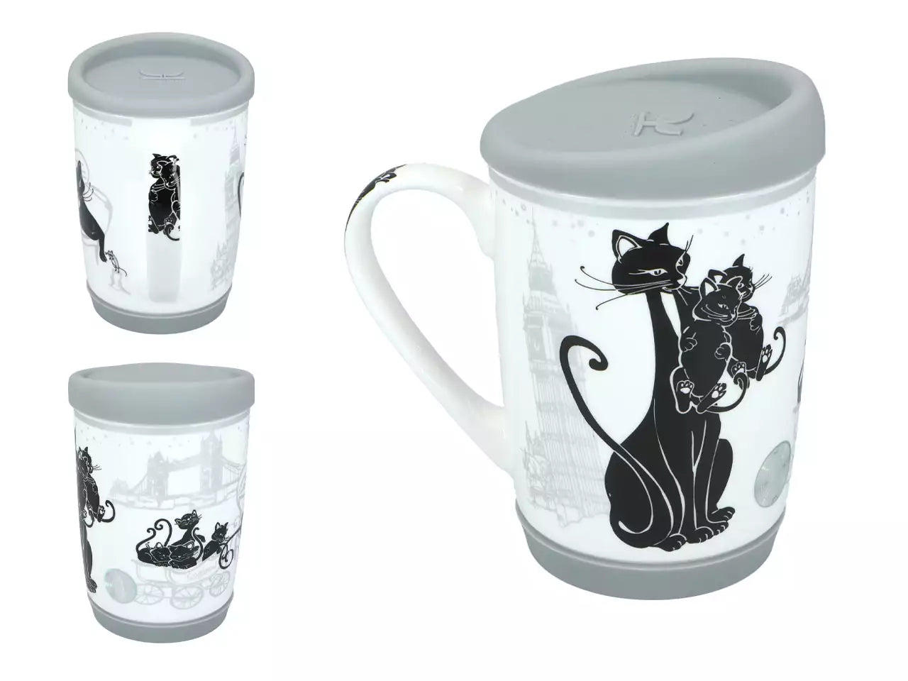 ➔ Tazza -Travelling - Crazy Cats, Londra (CARMANI)