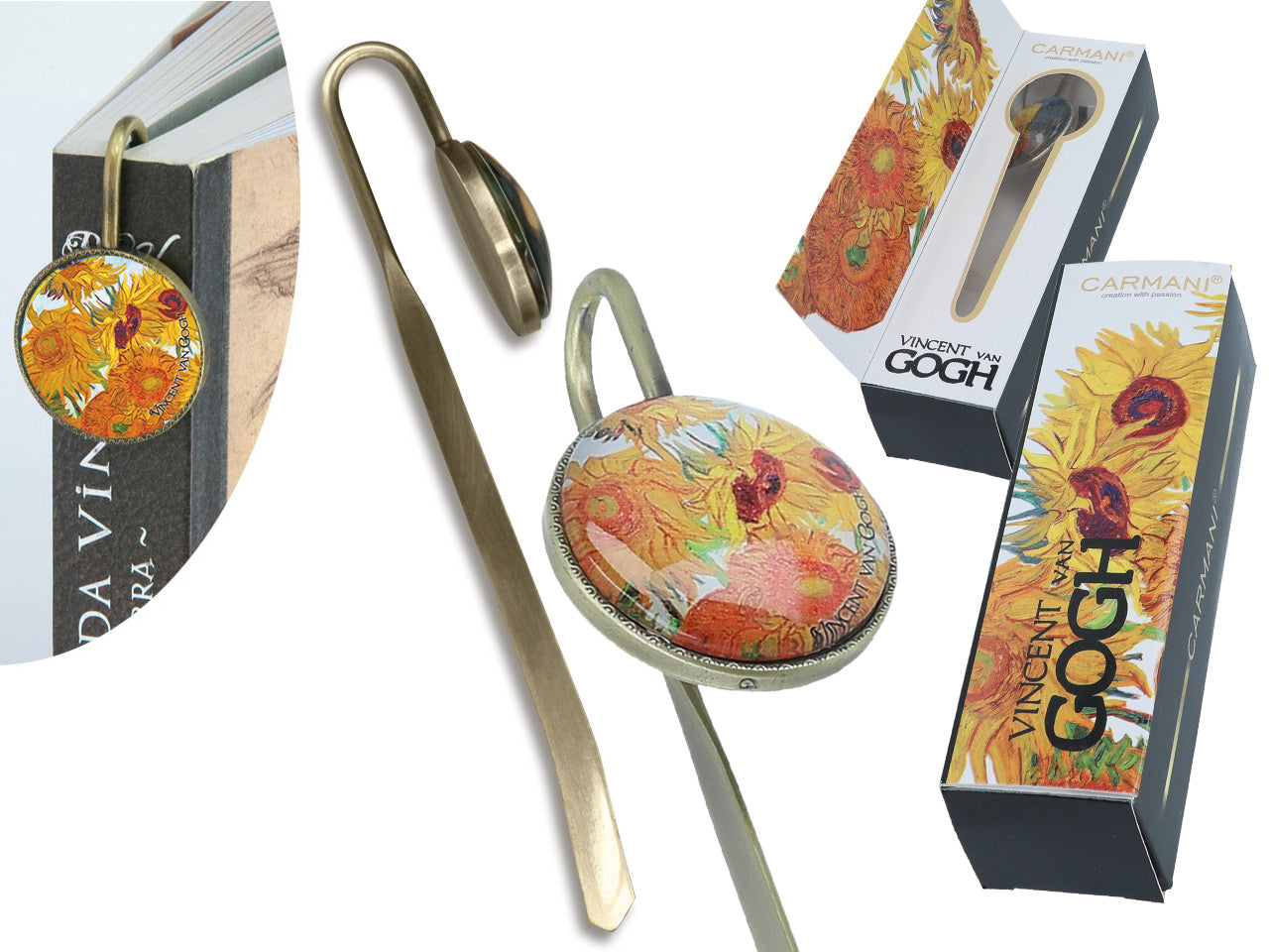 ➔ Segnalibro - Vincent van Gogh, Girasoli- Carmani