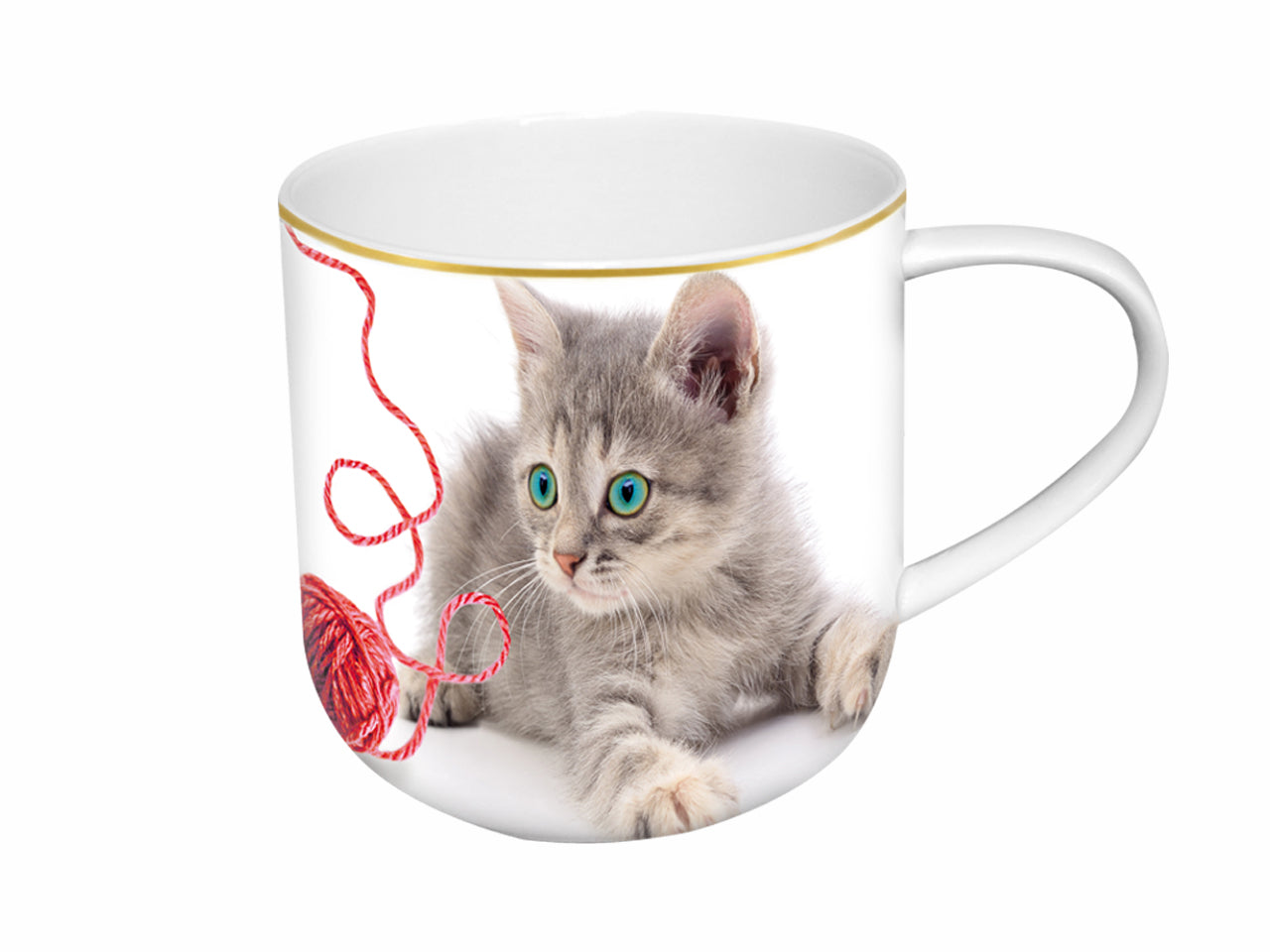 ➔ Tazza e charm/portachiavi Sweety Kitty - Gattino con gomitolo - Carmani