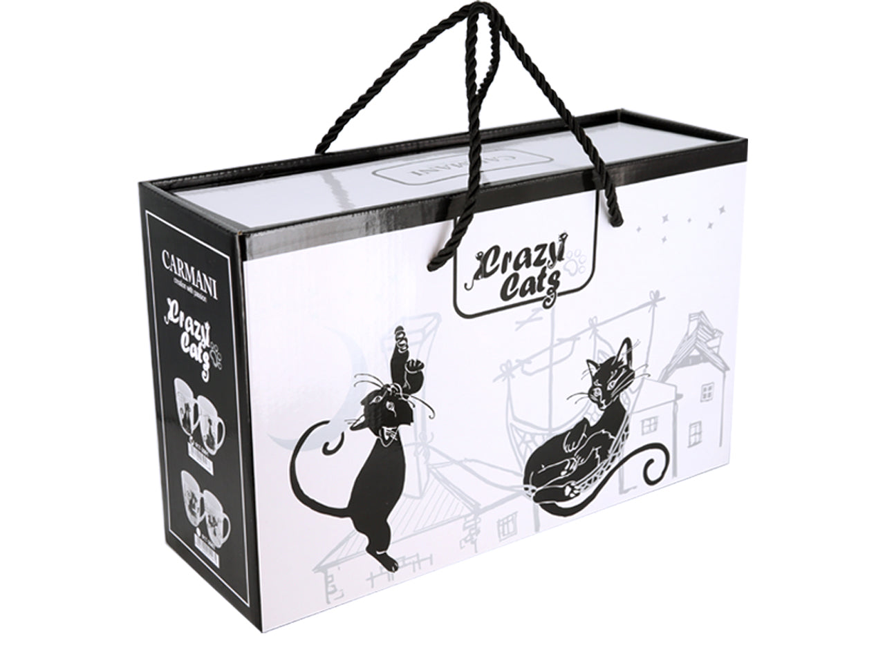 ➔ Set 2 tazze Crazy Cats - Carmani