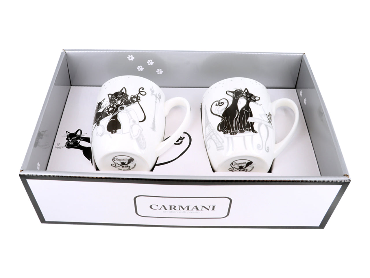 ➔ Set 2 tazze Crazy Cats - Dolce vita - Carmani