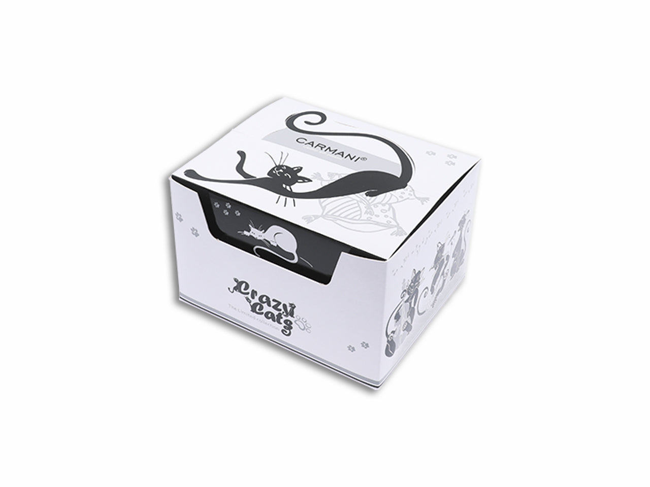 ➔ Set due tazzine per caffè con piattini - Gatti pigroni - Crazy Cats - cucina - Carmani