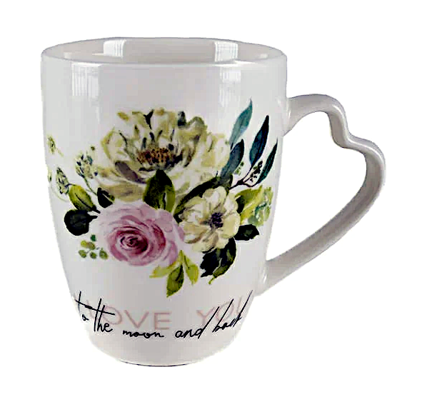 ➔ Tazza Veroni, Yasmine "I love you to the moon and back" - Porcellana - Tisane