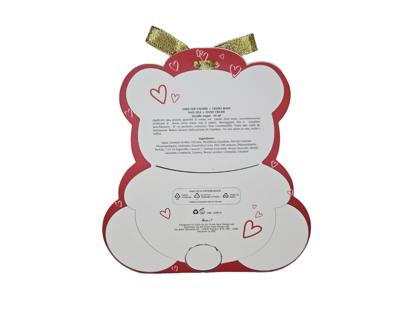➔ Geschenkpackung Handcreme und Feile (weiße Packung) - Art From Italy