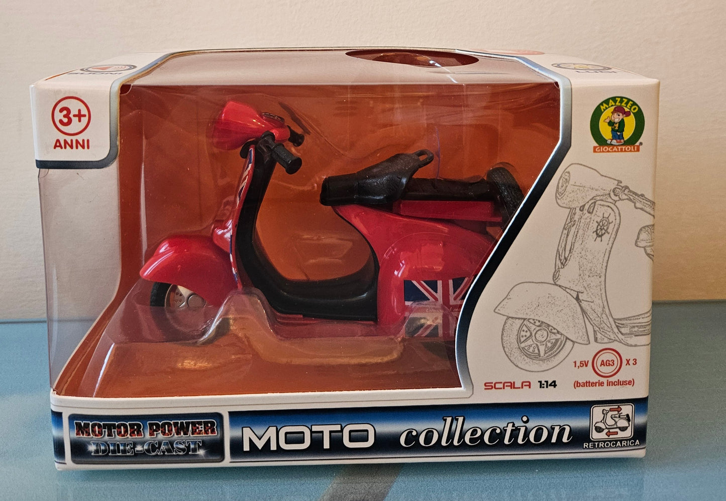 ➔ Giocattolo Moto Collection - Vespa Rossa - Mazzeo Giocattoli