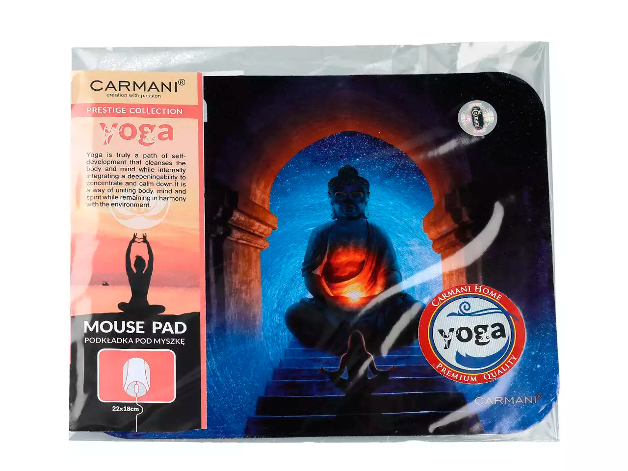 ➔ Rectangular mouse pad - Yoga - Carmani