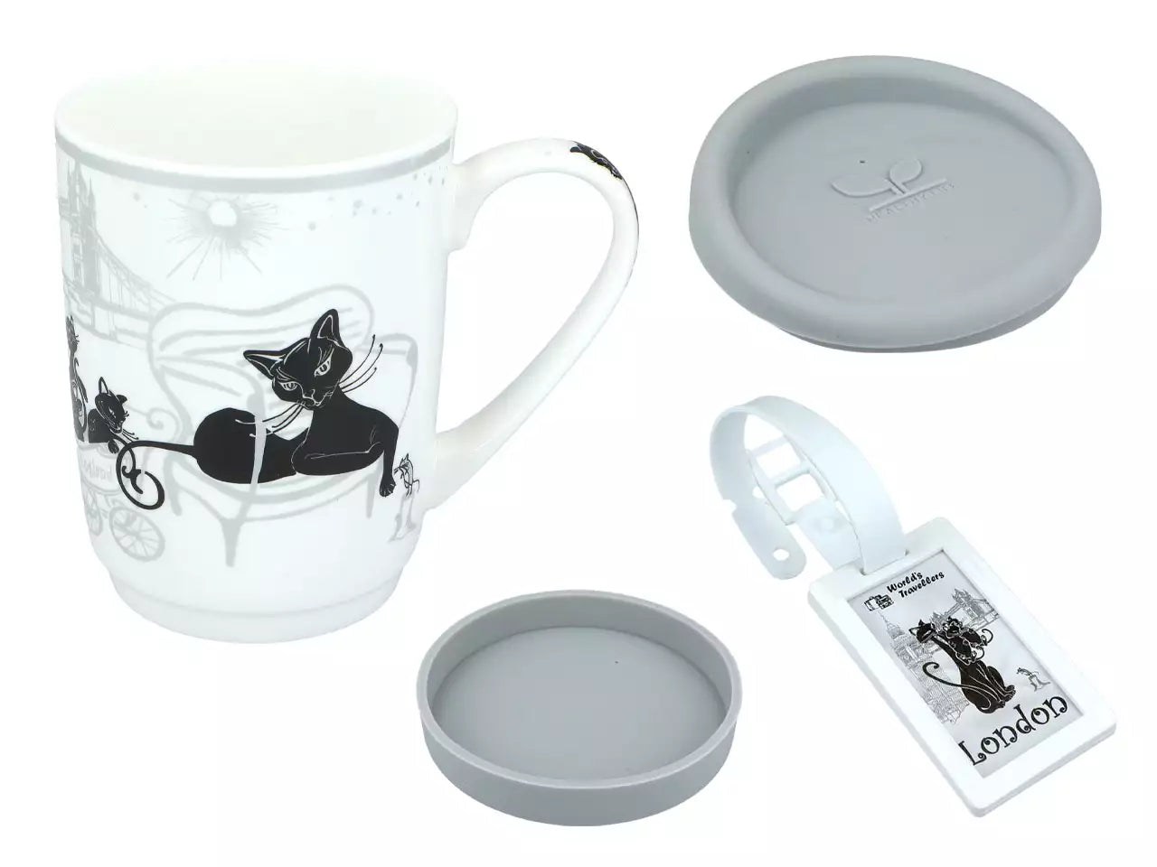 ➔ Tazza -Travelling - Crazy Cats, Londra (CARMANI)
