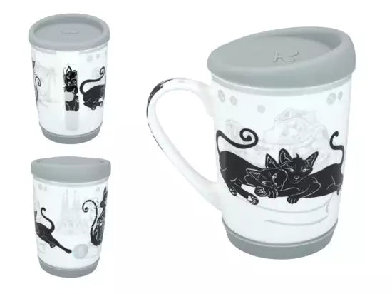 ➔ Mug -Travelling - Crazy Cats, Barcelona (CARMANI)