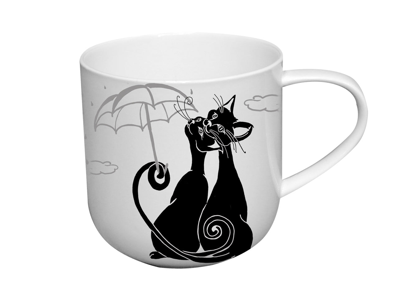 ➔ Tazza con gatti sotto l'ombrello - Crazy Cats - Tisane - Carmani