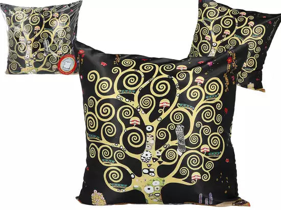 ➔ Pillow with upholstery - Gustav Klimt, The Tree of Life - Carmani