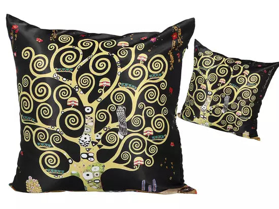 ➔ Pillow with upholstery - Gustav Klimt, The Tree of Life - Carmani