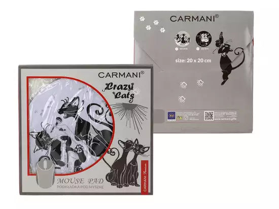 ➔ Tappetino rotondo per il mouse -Crazy cats - Carmani