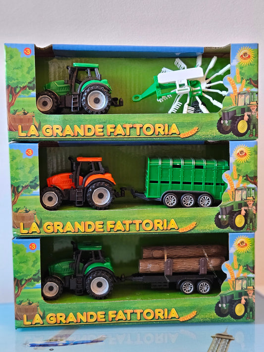 ➔ Giocattolo Trattore con rimorchio - La grande fattoria - De Car 2