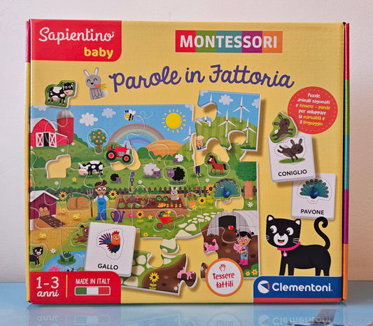 ➔ Gioco educativo Montessori Parole in fattoria - Sapientino baby- Clementoni