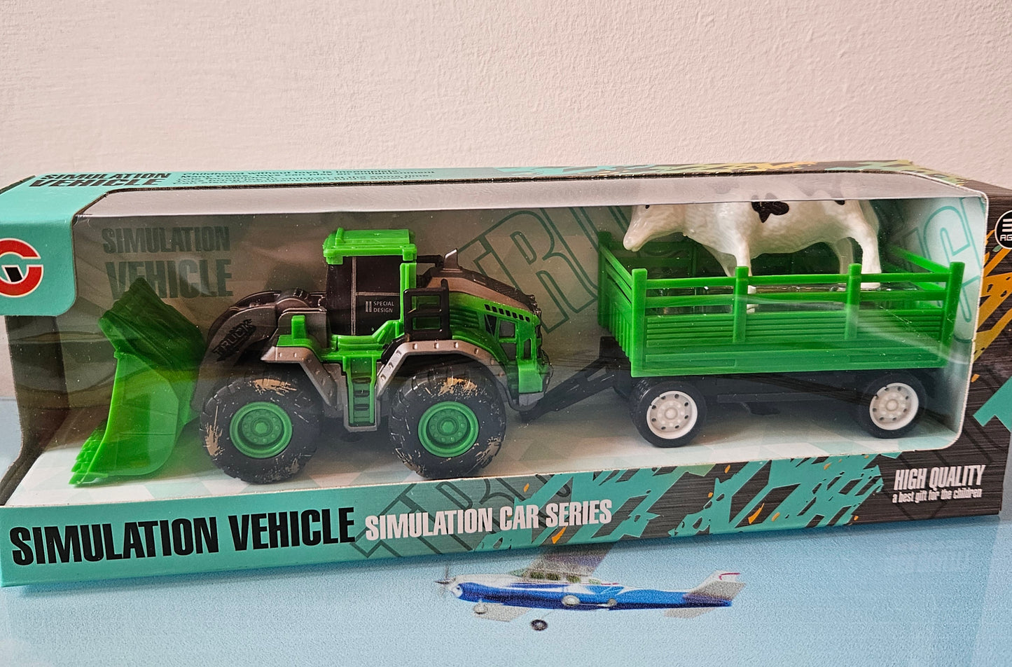 ➔ Giocattolo Trattore con rimorchio Simulation Car Series -Ginmar
