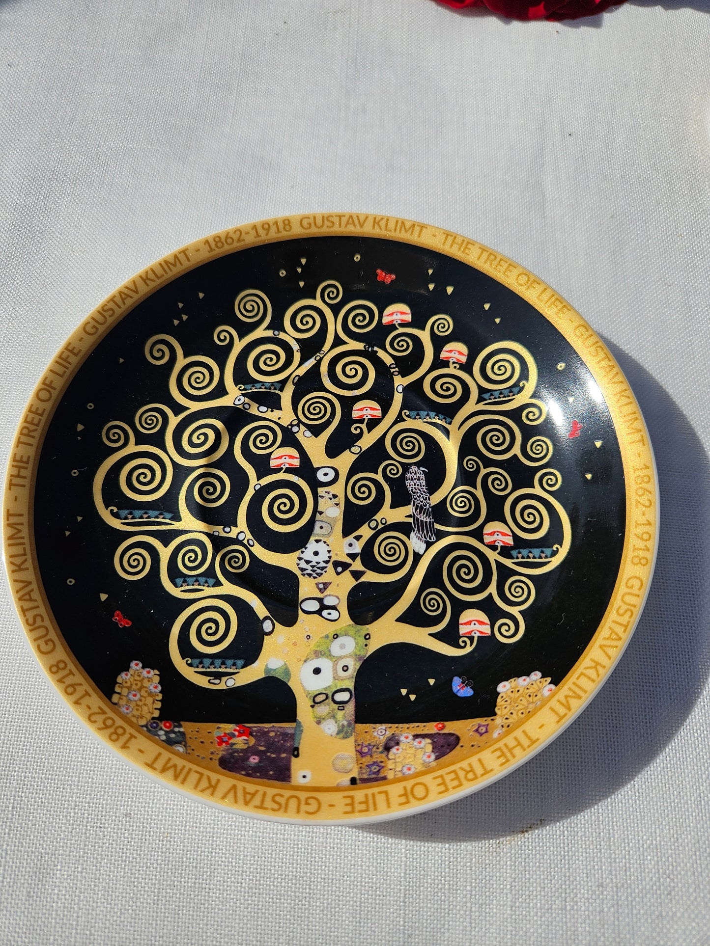 ➔ Tazzina per caffè con piattino- Vanessa - Gustav Klimt, L'albero della vita- Carmani