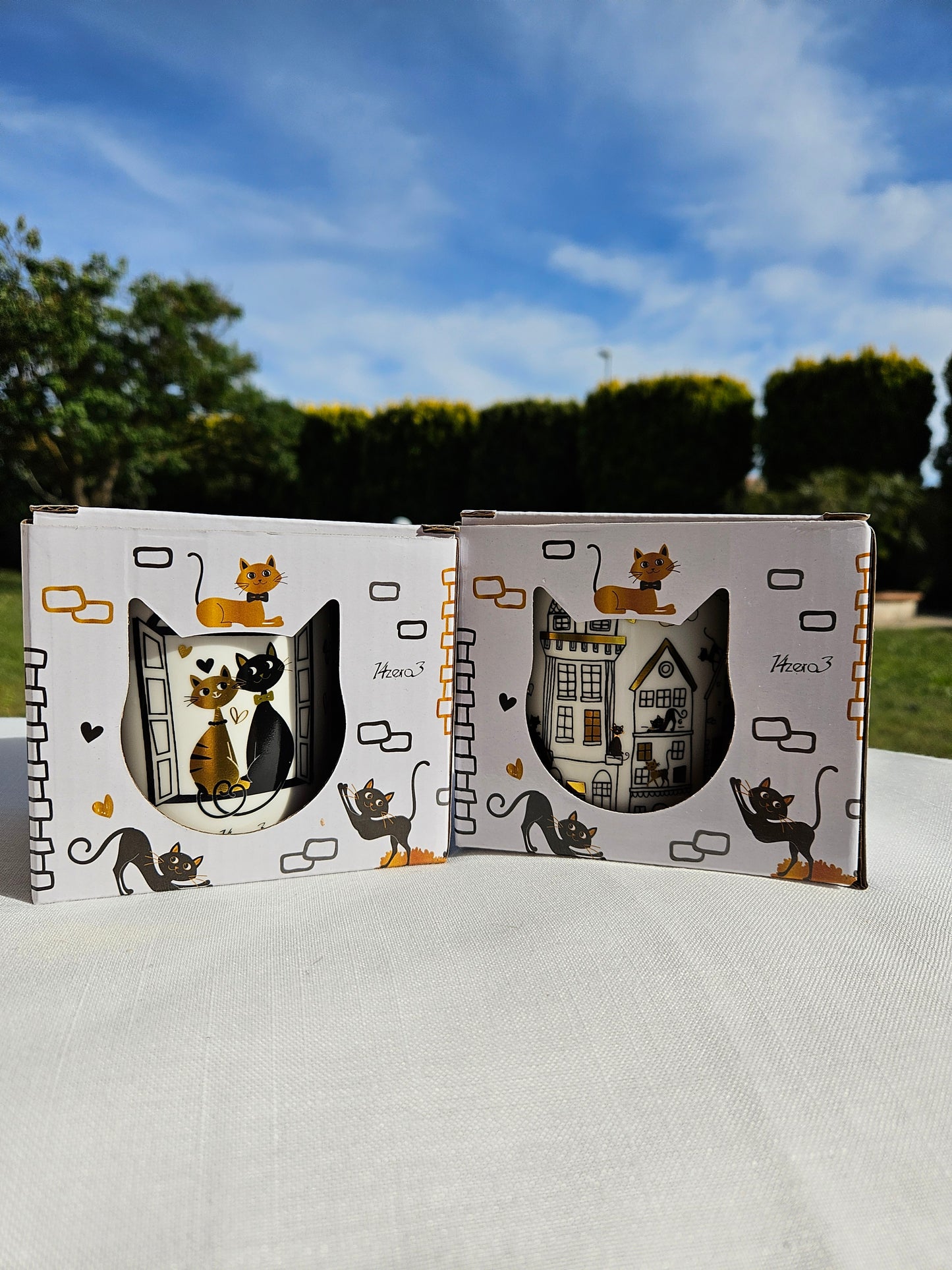 ➔ Tazza in porcellana Gatti innamorati