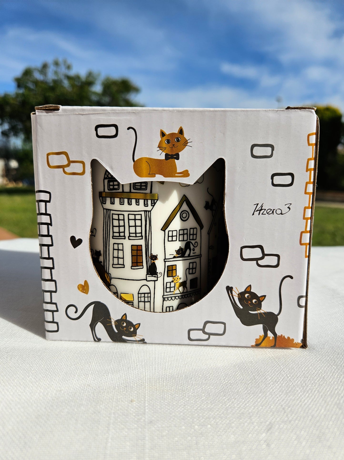 ➔ Tazza in porcellana Gatti innamorati