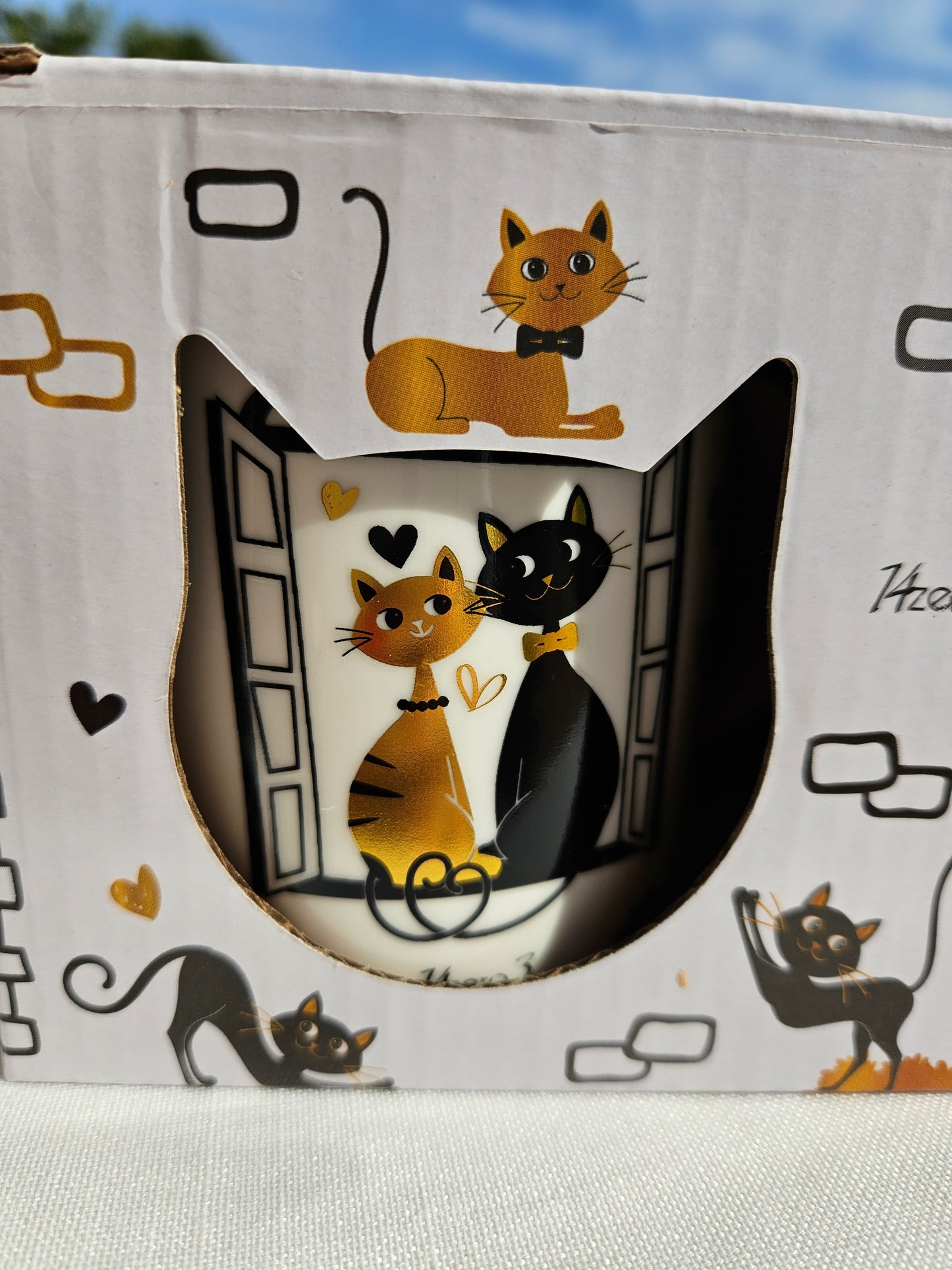 ➔ Tazza in porcellana Gatti innamorati