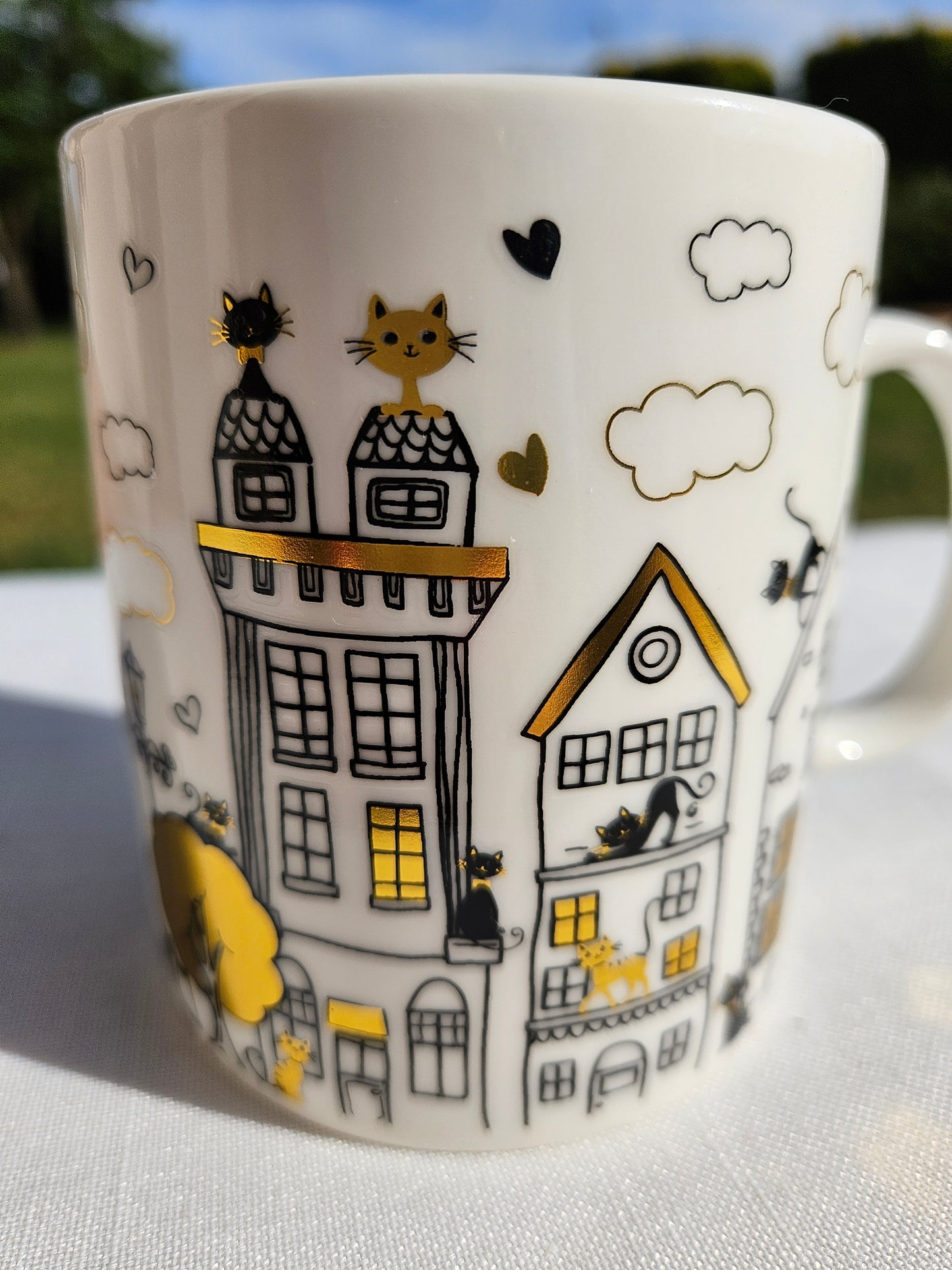 ➔ Tazza in porcellana Gatti innamorati