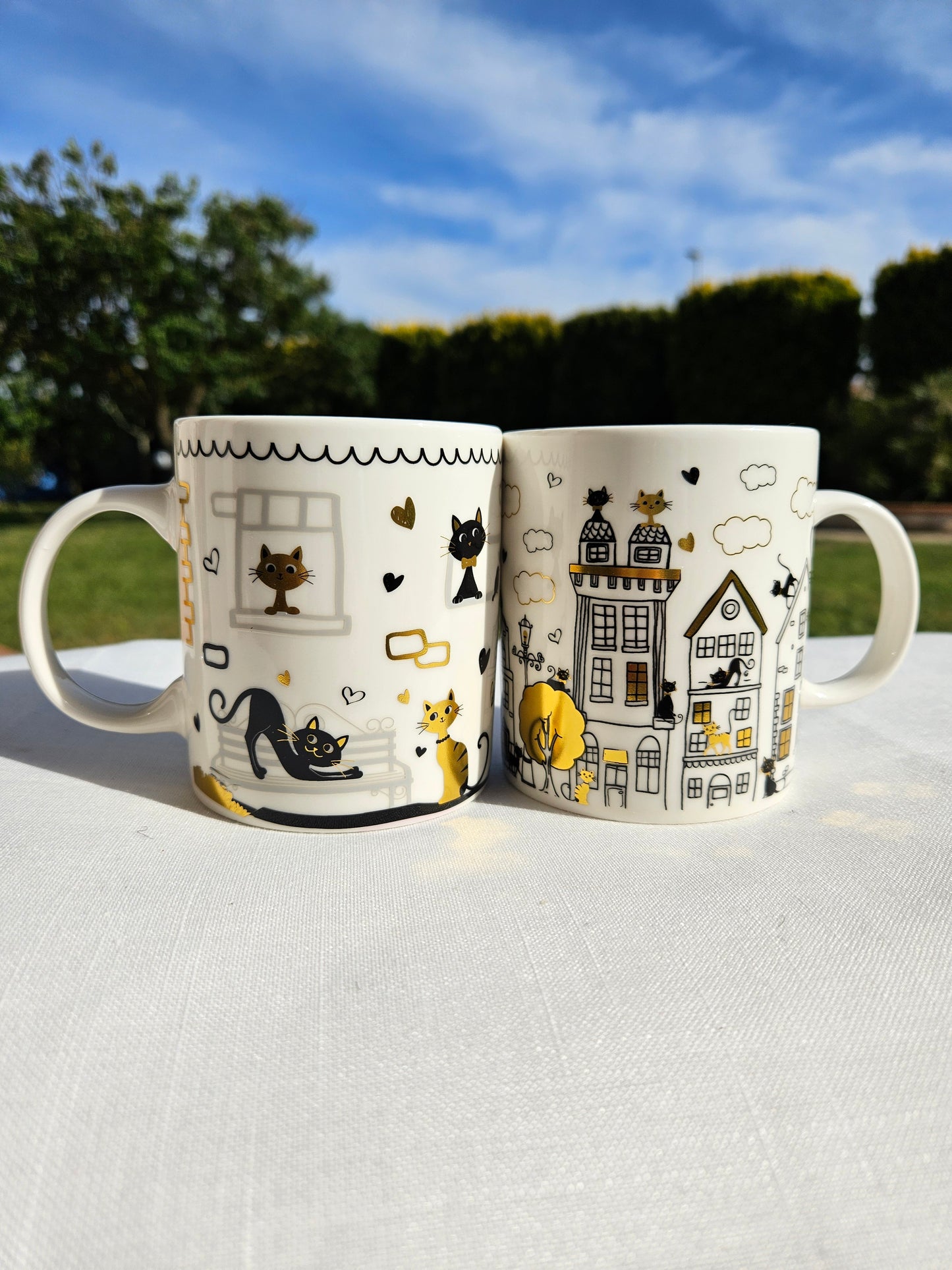 ➔ Tazza in porcellana Gatti innamorati