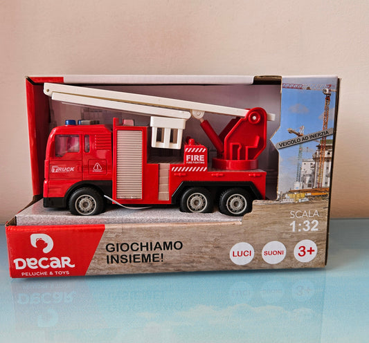 ➔ Giocattolo Camion dei mezzi di lavoro luci e suoni - DeCar