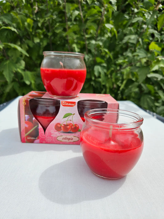 ➔ Candele profumate in vasetto di vetro trasparente 120 g - Setahome