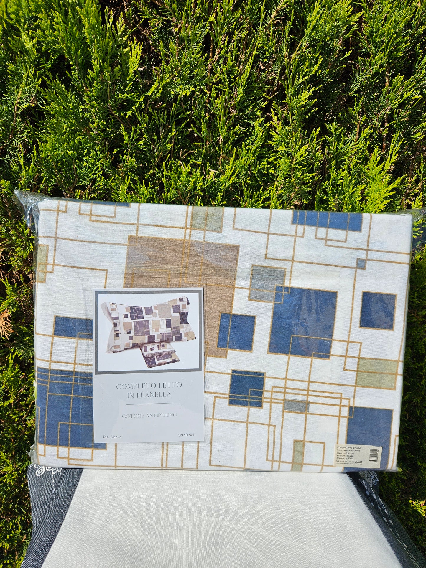 ➔ Completo letto matrimoniale in flanella - Venere - Novia