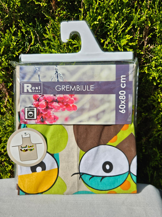 ➔ Grembiule con gufi - Rosi home