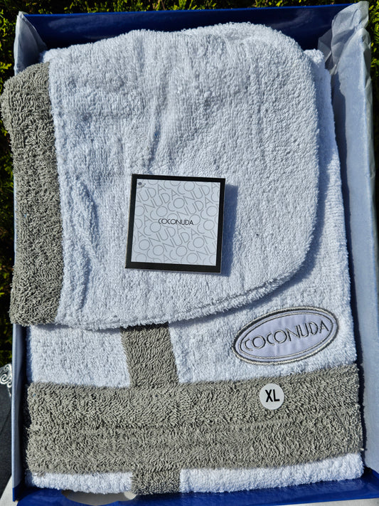 ➔ Accappatoio in cotone con cappuccio - Coconuda